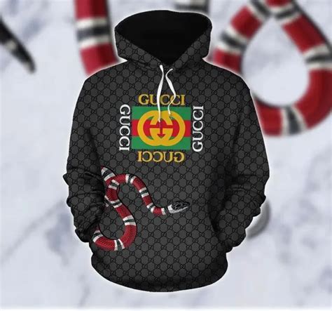 gucci hoodie snake cheap|Gucci hoodie black.